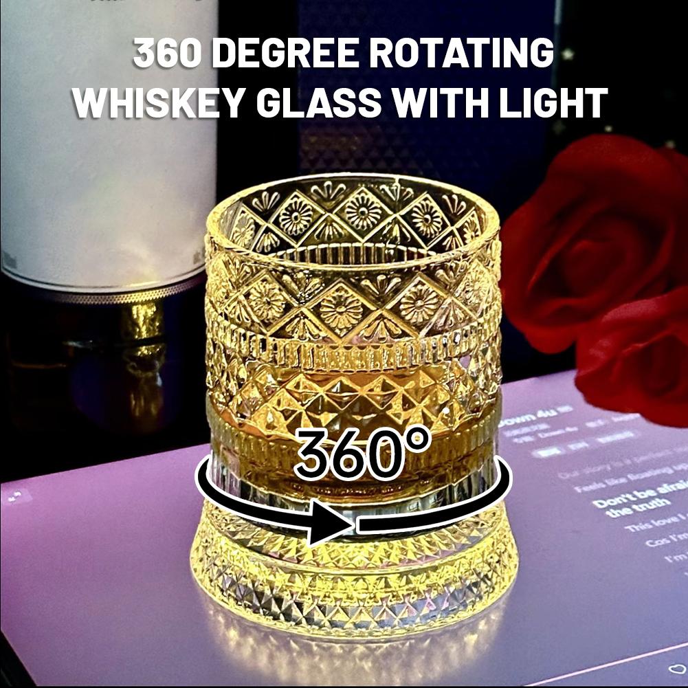 Wine Whiskey Beer - 회전하는 위스키 잔, 독창적인 크리스탈 맥주잔,