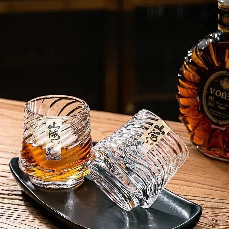 Wine Whiskey Beer - 유리 위스키 컵 세트 상하이 컵
