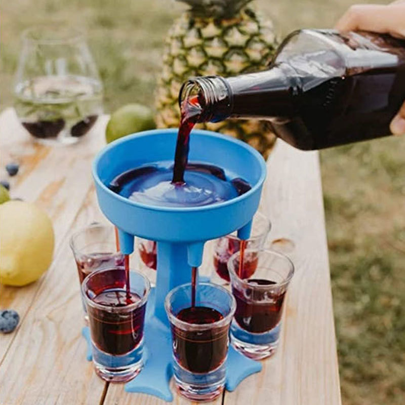 Wine To Beer To Liquor - 6 샷 유리 와인 위스키 맥주