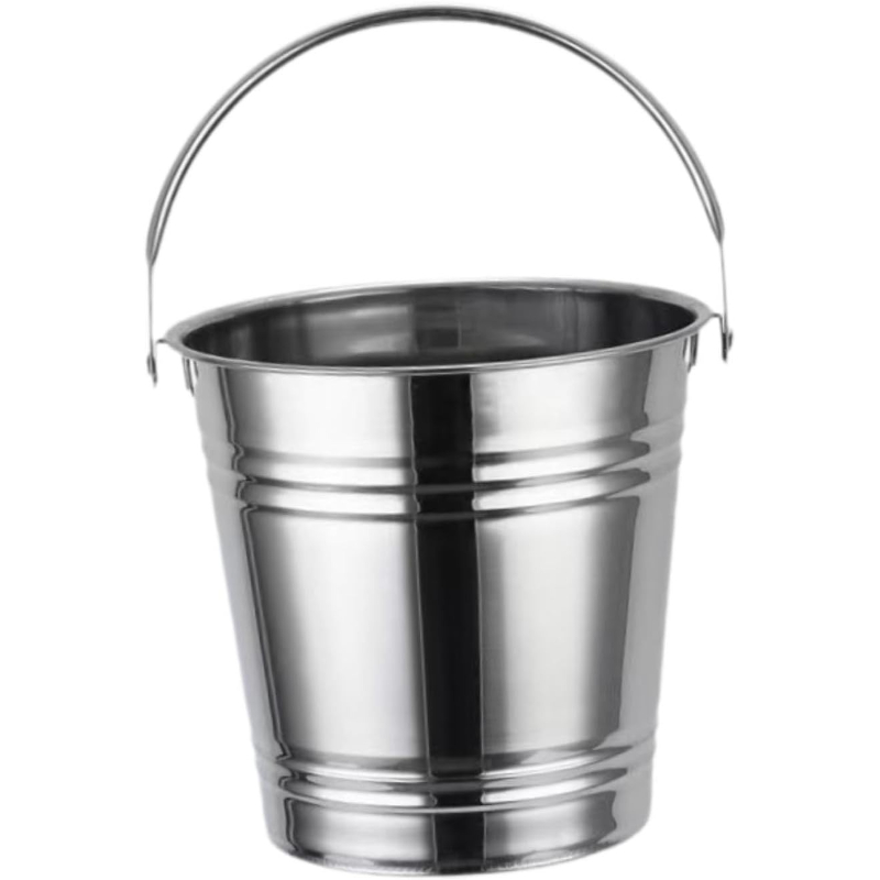 Ice Bucket Silver - 이중벽 스테인리스 스틸 아이스 버킷, 보냉