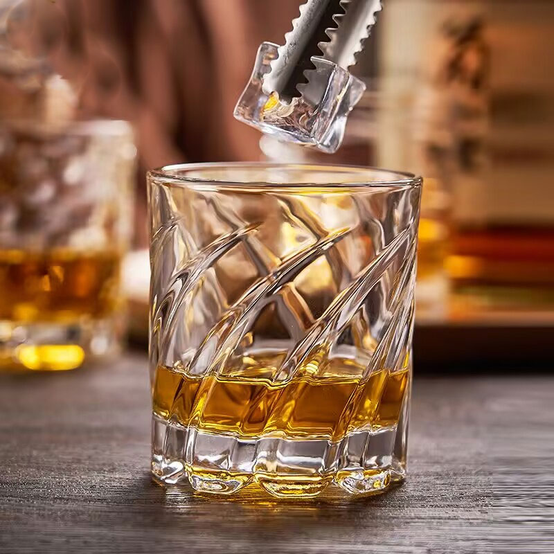 엠보싱 위스키 글라스 고급 가정용 럭셔리 유리 제품 바 - Wine Beer And Spirit 리뷰 및 가격